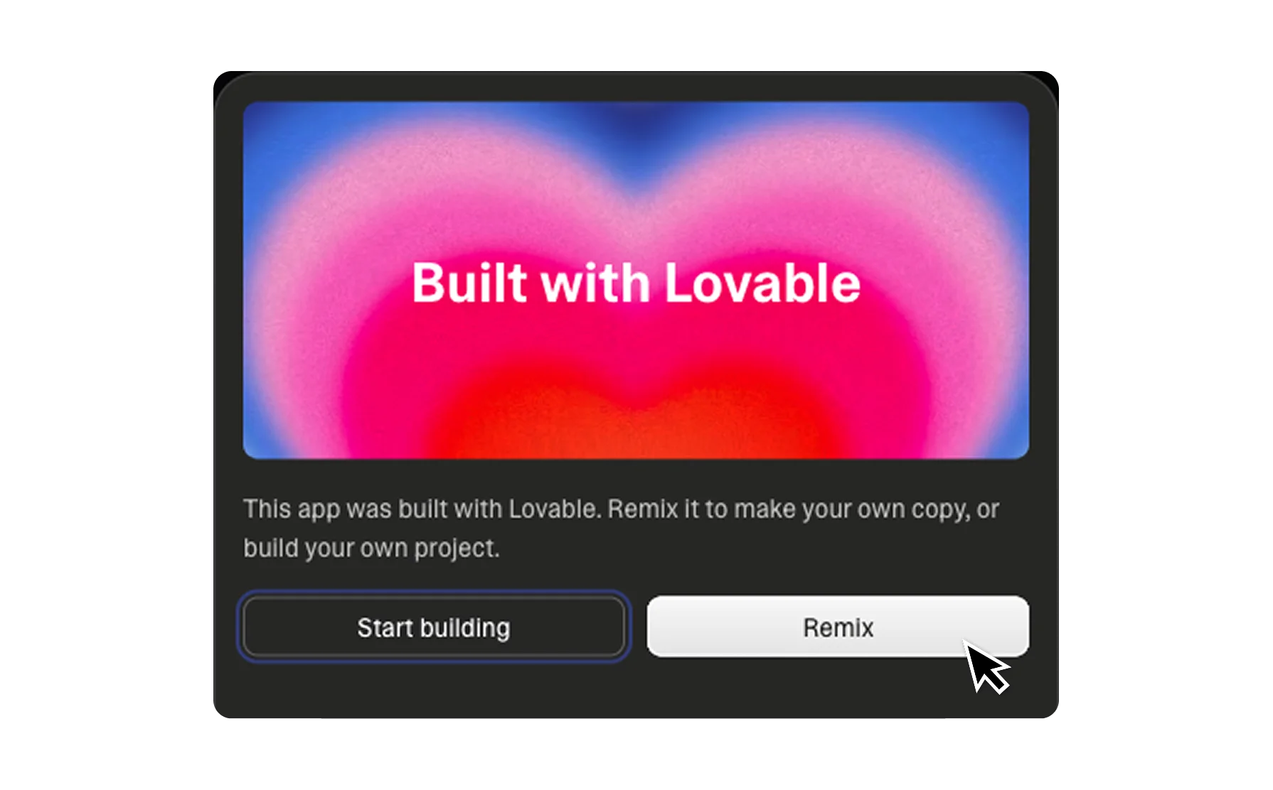 Remix on Lovable screenshot