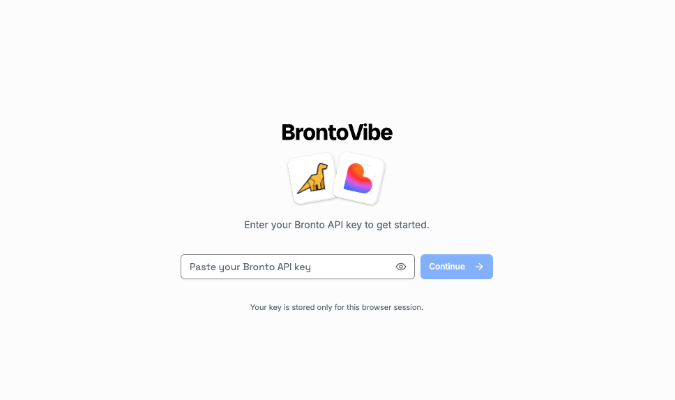 Open the Lovable BrontoVibe template