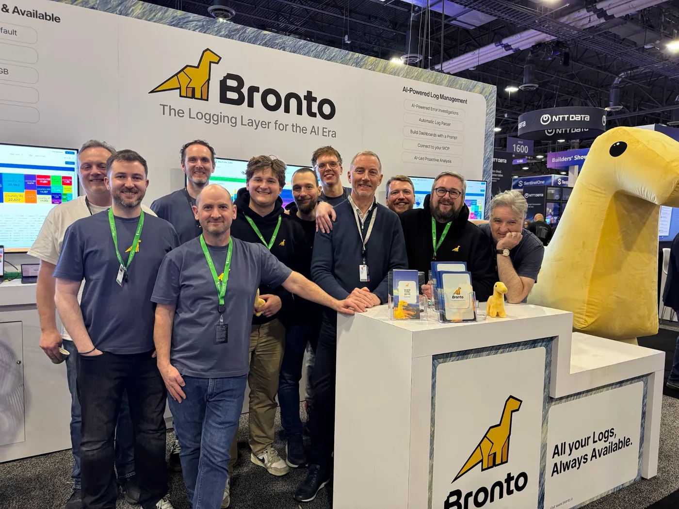 Bronto team at the booth